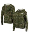 NEW ERA WOMEN'S NEW ERA CAMO SEATTLE SEAHAWKS RAGLAN FULL-ZIP HOODIE