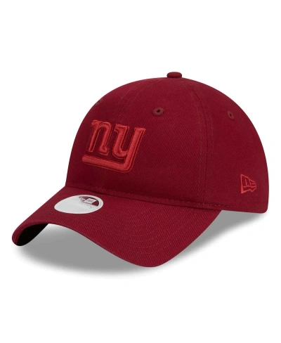New Era Women's  Cardinal New York Giants Color Pack 9twenty Adjustable Hat In Burgundy