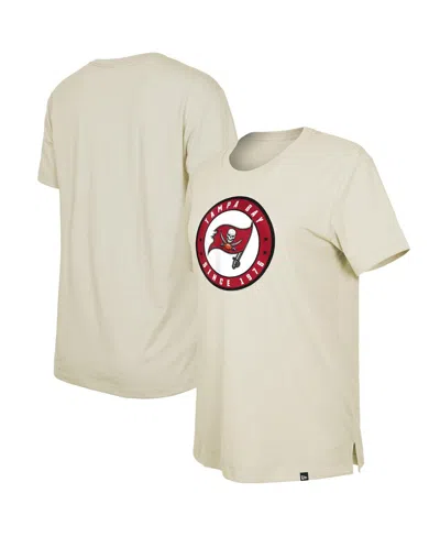 New Era Women's  Cream Tampa Bay Buccaneers 2023 Nfl Draft T-shirt