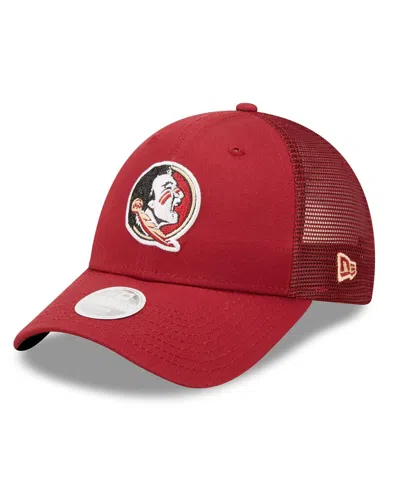 New Era Women's  Garnet Florida State Seminoles 9forty Logo Spark Trucker Snapback Hat