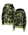 New Era Women's  Green Chicago Cubs 2022 Mlb Armed Forces Day Camo Full-zip Hoodie In Green