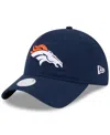 New Era Women's  Navy Denver Broncos Main Core Classic 2.0 9twenty Adjustable Hat In Navy