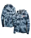 New Era Women's  Navy Houston Astros Tie-dye Full-zip Hoodie In Navy