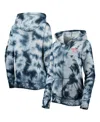 New Era Women's  Navy St. Louis Cardinals Tie-dye Full-zip Hoodie In Navy