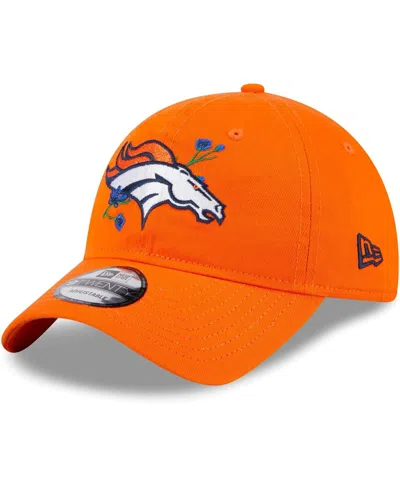 New Era Women's  Orange Denver Broncos Gameday Flower 9twenty Adjustable Hat