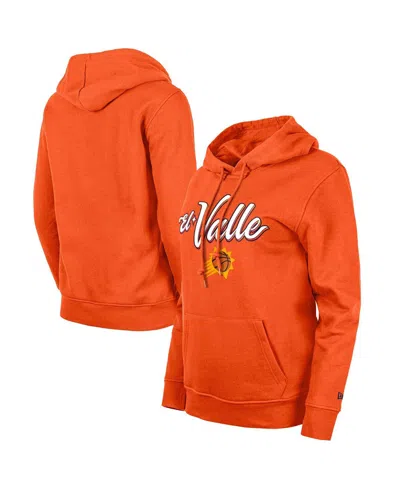 New Era Women's  Orange Phoenix Suns 2023/24 City Edition Pullover Hoodie