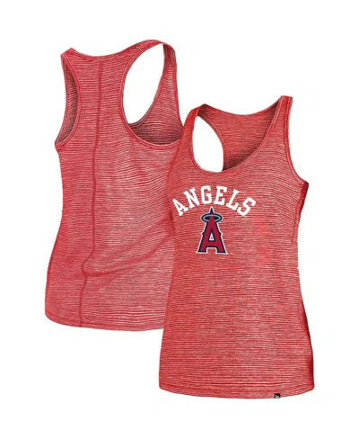 New Era Women's  Red Los Angeles Angels Active Racerback Tank Top