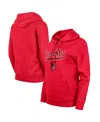 New Era Women's  Red Portland Trail Blazers 2023/24 City Edition Pullover Hoodie In Red