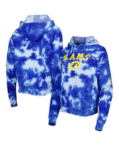 New Era Women's  Royal Los Angeles Rams Cloud Dye Fleece Pullover Hoodie