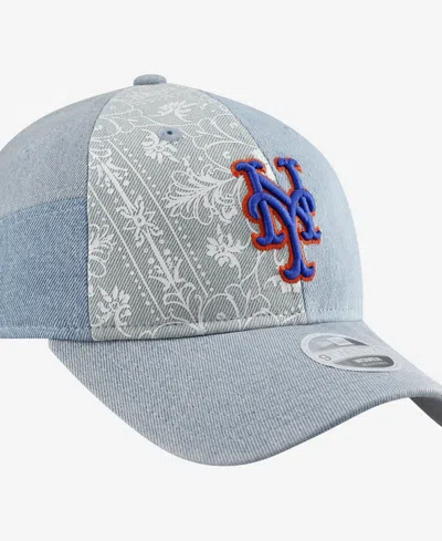 New Era Women's New York Mets Denim Patchwork 9twenty Adjustable Hat