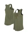 New Era Women's Olive Los Angeles Dodgers Armed Forces Day Tank Top In Olive