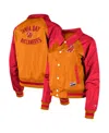 New Era Women's Orange Tampa Bay Buccaneers Coaches Raglan Full-snap Jacket In Orange