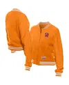 New Era Women's Orange Tampa Bay Buccaneers Throwback Fleece Full-snap Jacket In Orange