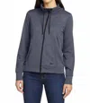 New Era Women's Performance Terry Full-zip Cowl Jacket In True Navy In Blue