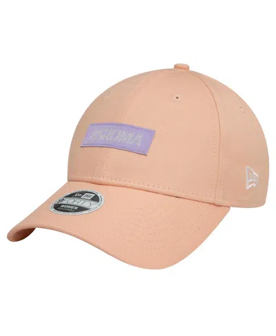 New Era Women's Pink As Roma Wordmark 9forty Adjustable Hat