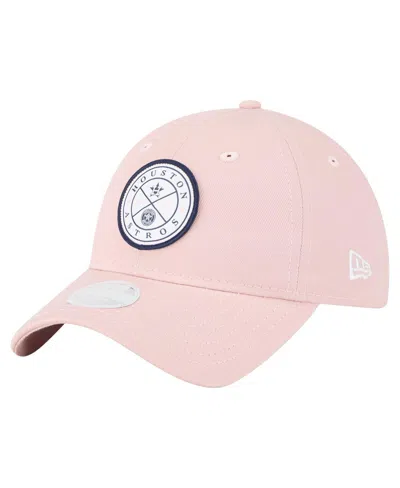 New Era Women's Pink Houston Astros Bloom 9twenty Adjustable Hat In Purple