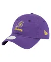 New Era Women's Purple Los Angeles Lakers Gameday Preppy 9twenty Adjustable Hat