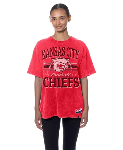 New Era Women's Red Kansas City Chiefs Throwback Oversized T-shirt