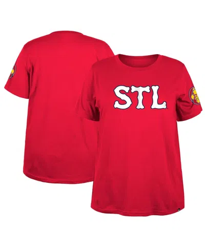 New Era Women's Red St. Louis Cardinals 2024 City Connect Plus Size T-shirt
