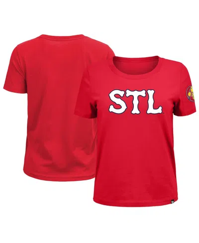 New Era Women's Red St. Louis Cardinals 2024 City Connect Plus Size T-shirt