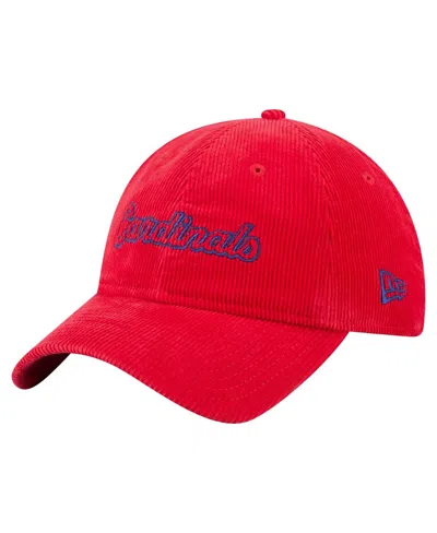 New Era Women's Red St. Louis Cardinals Corduroy 9twenty Adjustable Hat
