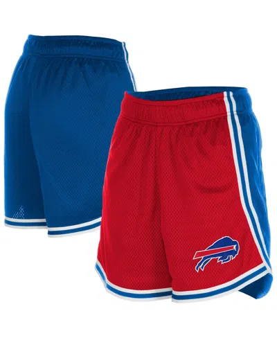 New Era Women's Red/royal Buffalo Bills Sport Classics Mesh Shorts In Multi