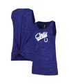 New Era Women's Royal Indianapolis Colts Space Dye Active Tank Top In Royal