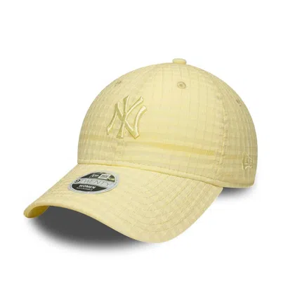 New Era Women's Seersucker 9twenty Cap In Pastel Yellow