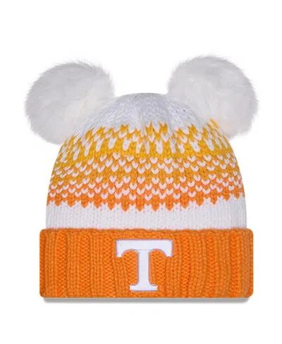 New Era Women's Tennessee Orange Tennessee Volunteers Double Pom Print Cuffed Knit Hat