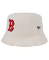 New Era Women's White Boston Red Sox Chrome Cozy Bucket Hat In White