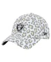 New Era Women's White Las Vegas Raiders Active Leopard 9twenty Adjustable Hat