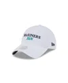 New Era Women's White Seattle Mariners Team Fan 9twenty Adjustable Hat In White