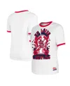 New Era Women's White St. Louis Cardinals Oversized Ringer T-shirt In White