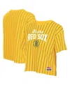 New Era Women's Yellow Boston Red Sox 2025 City Connect Pinstripe T-shirt In Yellow