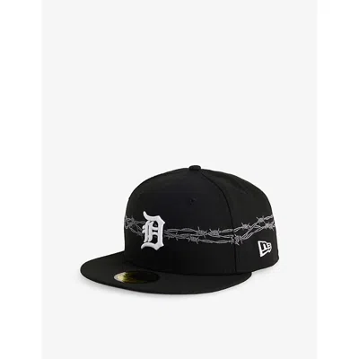 New Era Womens 59fifty Mbl Icon Detroit Tigers Woven Baseball Cap Black