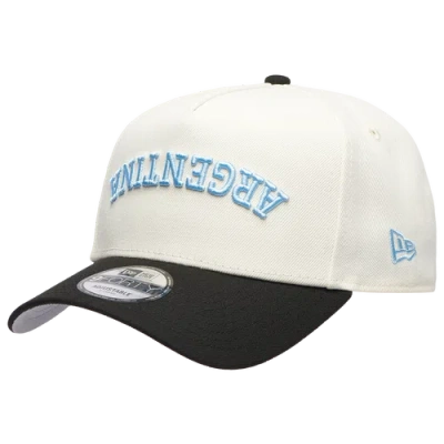 New Era Womens 940af Upsd Wrdmrk Argentina Cap In Black/white