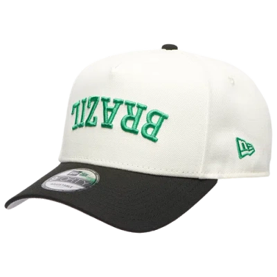 New Era Womens 940af Upsd Wrdmrk Brazil Cap- In White