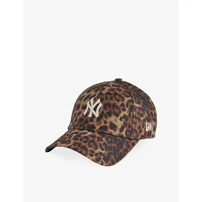 New Era Womens 9forty New York Yankees Cotton Baseball Cap Deep Auburn/black