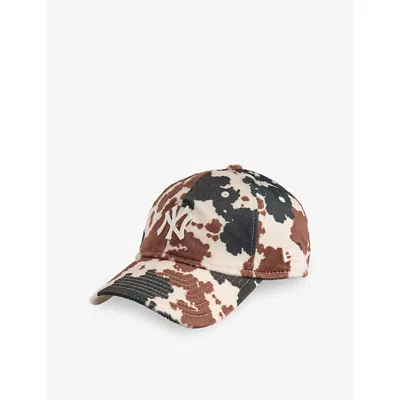 New Era Womens 9twenty New York Yankees Faux-pony Hair Baseball Cap Animal