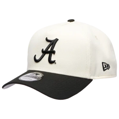 New Era Womens Alabama Crimson Tide 9forty A-frame Chrome Cap In Black/chrome