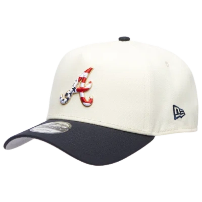 New Era Womens Atlanta Braves Braves 940 A Frame American Stars Cap In White
