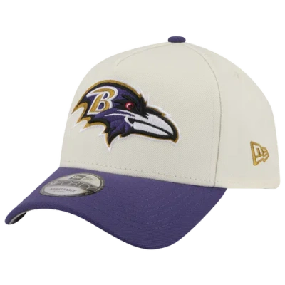 New Era Womens Baltimore Ravens Nfl 9forty A-frame Cap In Chrome/purple
