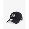 New Era Womens Black 9twenty Essential New York Yankees Cotton Baseball Cap In Black