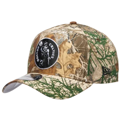 New Era Womens Boston Celtics Celtics 9forty A-frame Realtree Cap In Multi