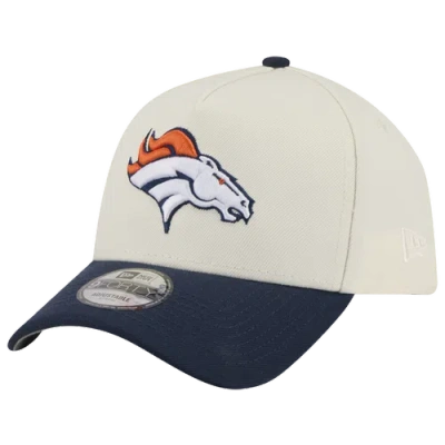 New Era Womens Denver Broncos Nfl 9forty A-frame Cap In Chrome/navy