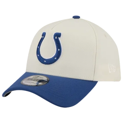 New Era Womens Indianapolis Colts Nfl 9forty A-frame Cap In Chrome/blue