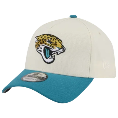 New Era Womens Jacksonville Jaguars Nfl 9forty A-frame Cap In Chrome/blue