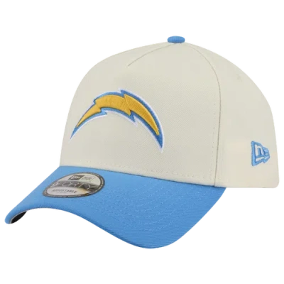 New Era Womens Los Angeles Chargers Nfl 9forty A-frame Cap In Chrome/blue