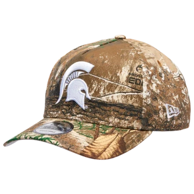 New Era Womens Michigan State Spartans 9forty A-frame Realtree Cap In Brown