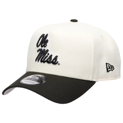 New Era Womens Mississippi Rebels 9forty A-frame Chrome Cap In Black/chrome